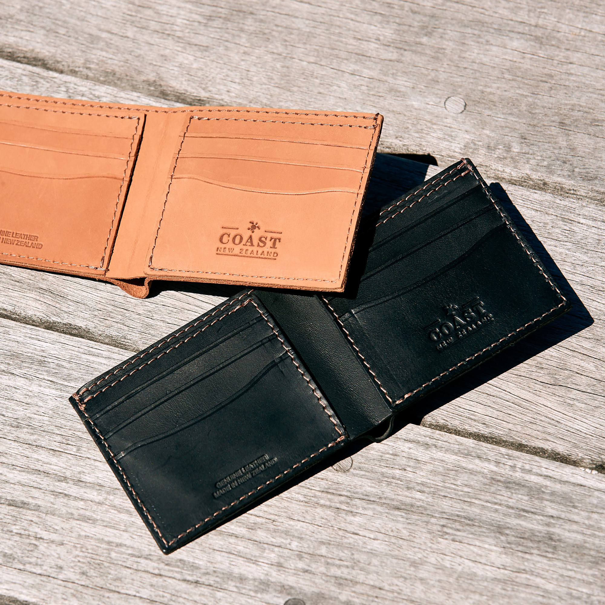 Leather Billfold Tan (XL) (Discontinued Line - slightly faded)