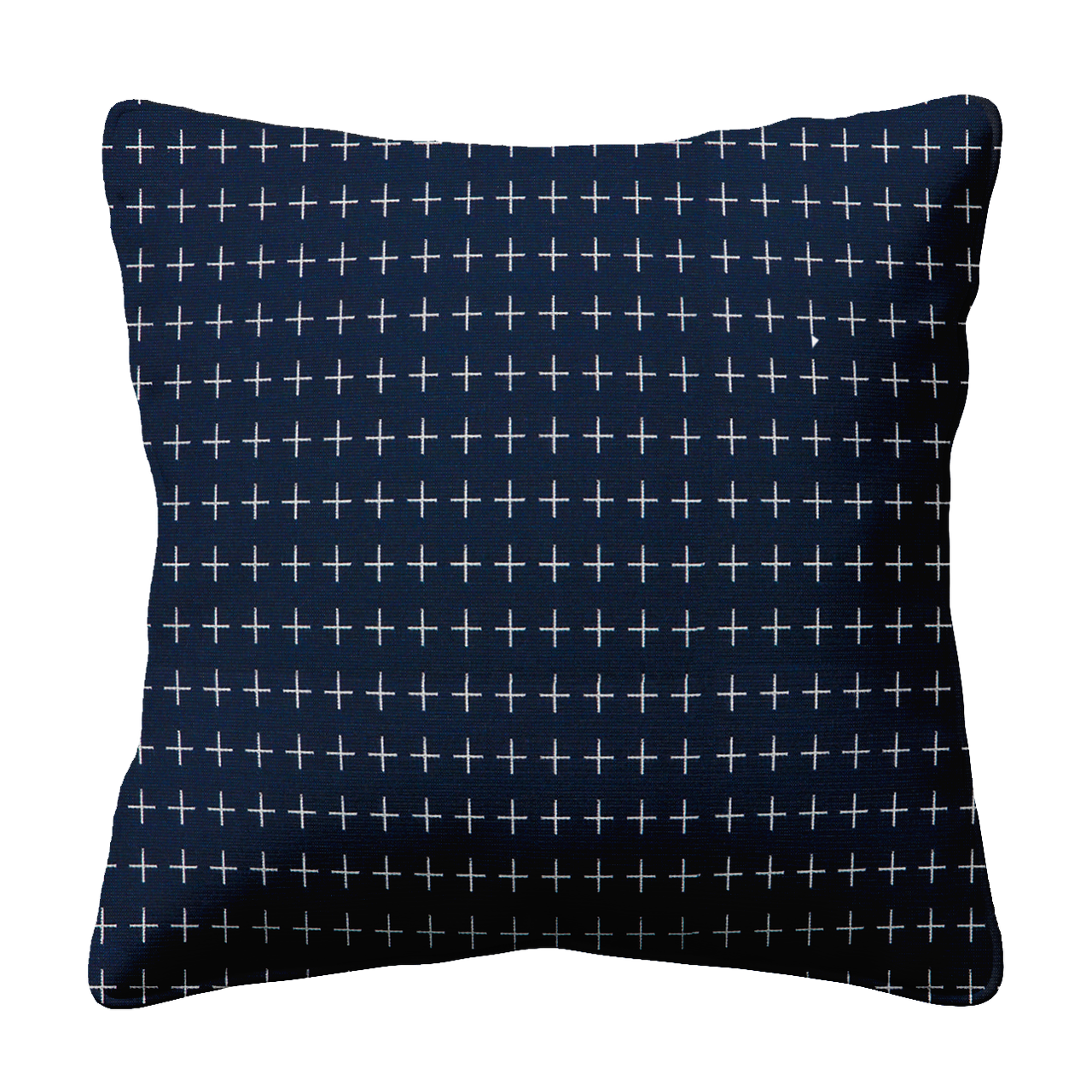 Plus Grid Indigo Sunbrella Outdoor Cushion