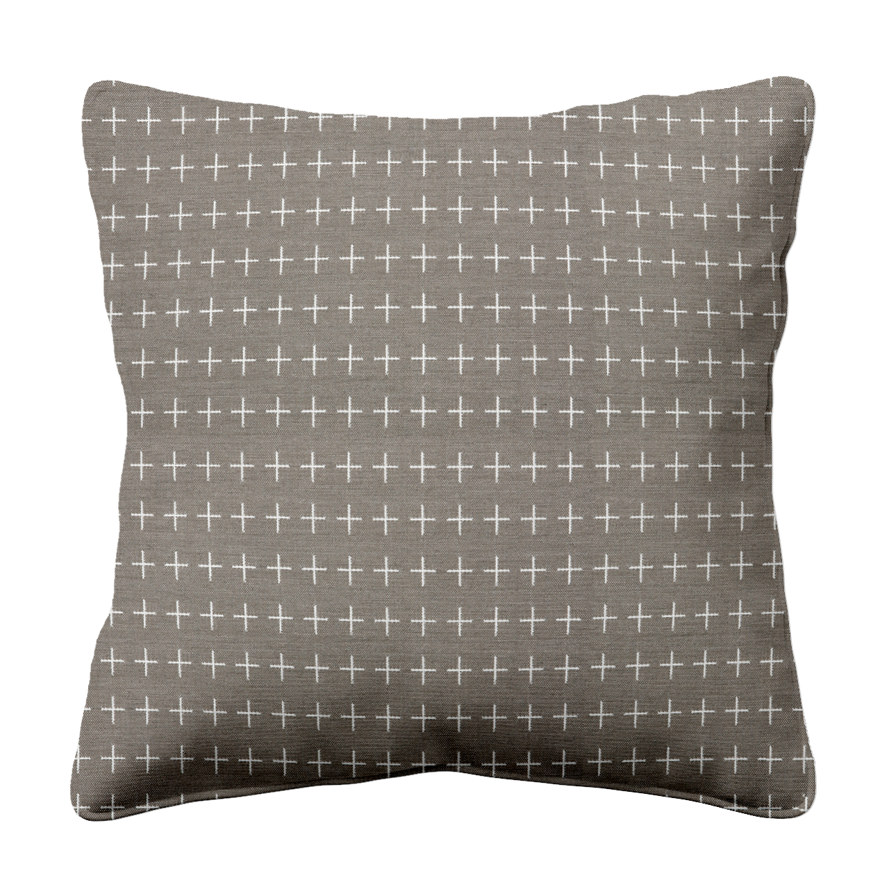 Plus Grid Gravel Sunbrella Outdoor Cushion