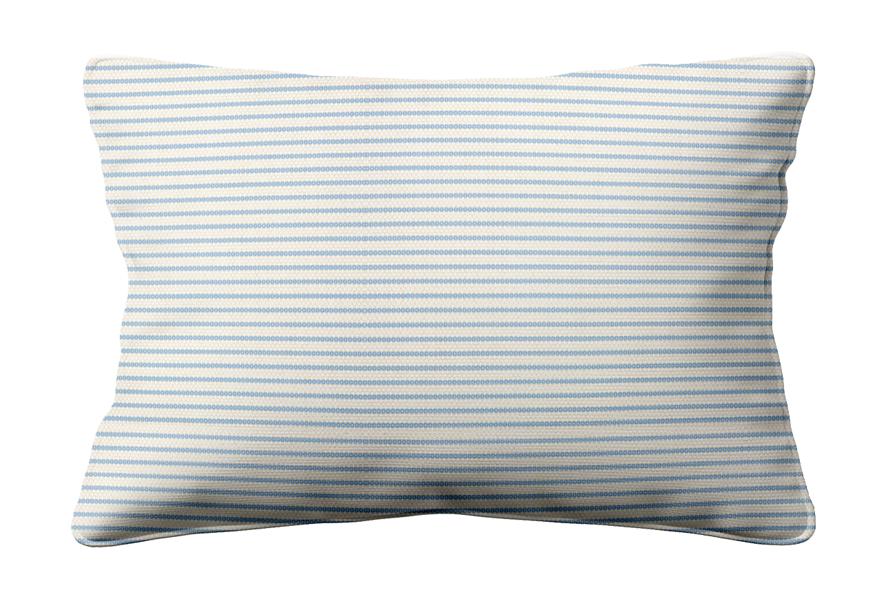 Duck Stripe Sky Sunbrella Outdoor Cushion