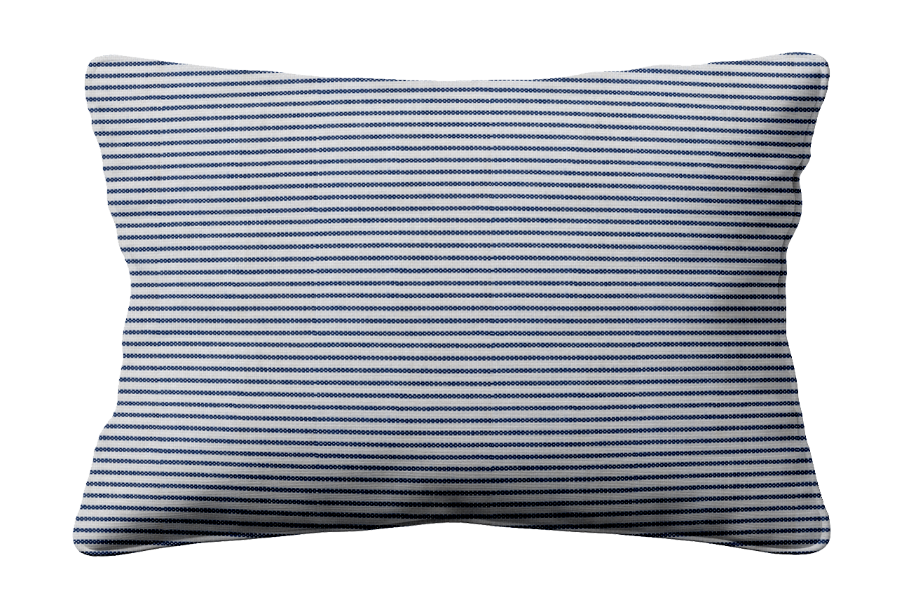 Duck Stripe Sapphire Sunbrella Outdoor Cushion