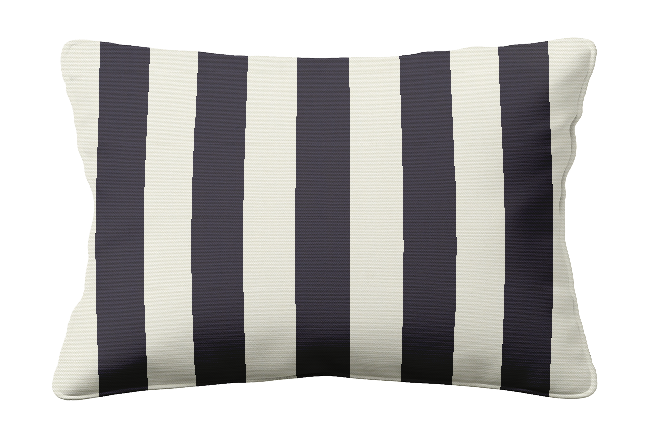 Yacht Stripe Navy Sunbrella Outdoor Cushion