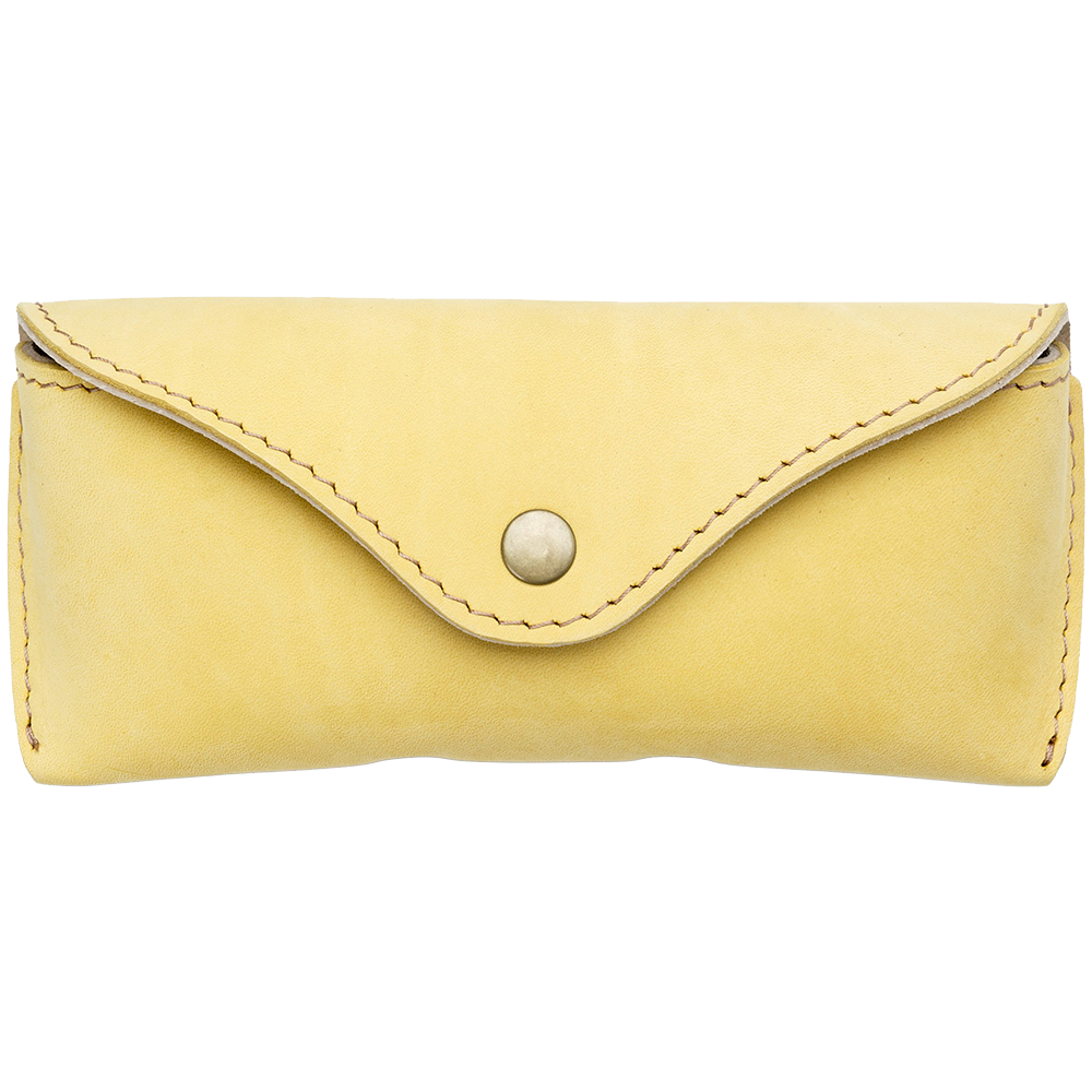 Leather Glasses Case Mustard (Discontinued Line)